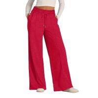 Pantalones deportivos de yoga de pierna ancha para mujer, jogger con cintura Ba, estilo casual, algodón, hasta el tobillo - details 14