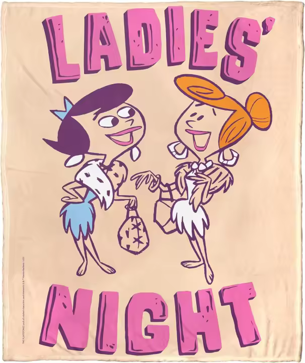Flintstones manta de franela para mujer, noche - 1