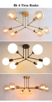 Lámpara de techo Led moderna, iluminación interior para sala de Estar, comedor, dormitorio, cocina, Industrial, de hierro, decoración del hogar - details 6