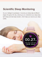 2025 Nuevo 1.27 pulgadas Resistente al agua, Recordatorio de ciclo fisiológico, Trajetoria de movimiento GPS, Frecuencia cardíaca, Presión arterial, Oxígeno en sangre, Música, Monitoreo del sueño, Reloj inteligente de moda para mujer para iOS y Android - details 10