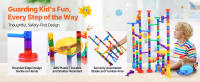 SucceBuy Juego de Carreras de Mármol, con Elevador Motorizado, Juego mental de Laberinto de Mármol, Bloques de Construcción Educativos STEM para niños - details 4