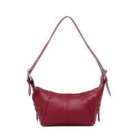Bolso bandolera de cuero con cremallera, estilo retro europeo y americano, nuevo. - details 22