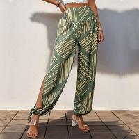 Pantalones abiertos de estilo bohemio para mujer, cintura alta de verano para mujer, nuevos pantalones sueltos cómodos - details 3