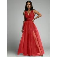 Vestido brillante con cuello en V y cintura delgada Moda femenina 2024 para Europa y Estados Unidos - details 17