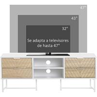 Mueble para Televisor Moderno de Salón 47 Pulgadas 4 Cajones 2 Estantes Abiertos Gestión de Cables - details 2