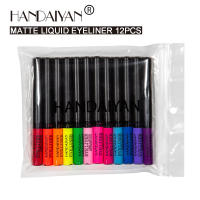 Set de Pluma de Eyeliner Líquido Mate de Secado Rápido Duradero, Resistente a Manchas, Fluorescente UV, 12 Colores Disponibles - details 14
