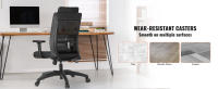 SucceBuy Base de repuesto para silla de oficina, 28", carga estática de 2500 libras, con 5 ruedas, cilindro de gas y placa de asiento, negro - details 3