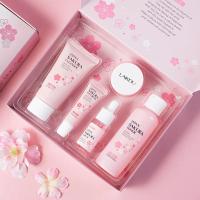 Sakura-Conjuntos y kits para el cuidado de la piel con suero limpiador, crema para ojos, crema con esencia, productos de belleza para mujeres, juegos de regalo, Kit de viaje de rutina - details 24