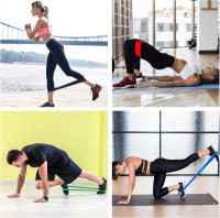 Pack Gomas Elasticas Musculacion Set 5 Bandas Elasticas Musculacion Cintas Elasticas Musculacion para Yoga Y Pilates con Guía De Entreniento Y Bolsa Portaobjetos - details 2
