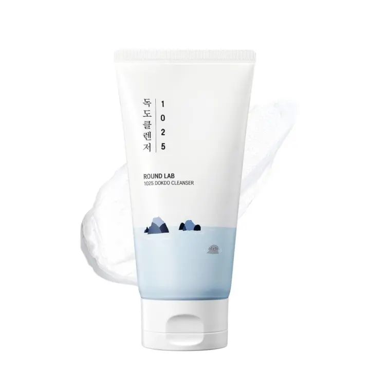 ROUND LAB 1025 Dokdo 5.07 Fl Oz, limpiador facial de bajo pH para pieles sensibles, ricas burbujas suaves para limpieza y desmaquillado, - 1