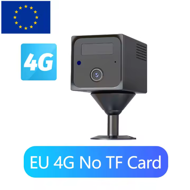 Cámara de vigilancia para el hogar 4G de la UE, detección de movimiento PIR, minicámara de seguridad interior gran angular de larga espera, ver en el móvil - 1