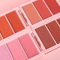 Resaltador de contorno de rubor 3 en 1, paleta de maquillaje, polvo de rubor facial Mineral mate para mejillas, iluminador brillante, bronceador - details 12