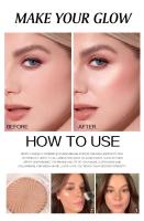 HANDAIYAN Paleta de Polvos para Iluminar y Contornear, sin perfume, sin parabenos, iluminador en polvo - para ojos, mejillas y cuerpo - details 5