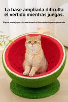 Rascador para Gatos en Forma de Sandía con Cama y Juguete - Árbol para Gatos Todo en Uno, de Gran Tamaño y Uso para Todas las Estaciones - details 2