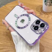 Funda de teléfono de carga inalámbrica magnética chapada de lujo para iPhone 13, 12, 11 Pro Max, funda de TPU suave, Protector de lente, accesorios de teléfono - details 13