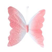 Mariposa de papel Artificial 3D, 30cm, decoración de boda a gran escala, escaparate, forma de mariposa, accesorios de fotografía, tema de niña - details 4