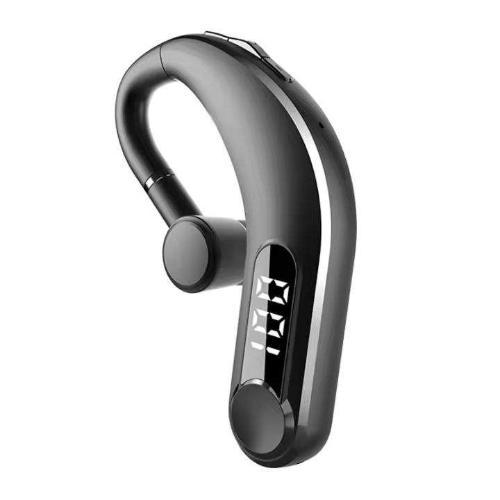 Auriculares de audio giratorios de 180 °, con cancelación de ruido, Pantalla LED, Modo de esperaLargo, con Micrófono, para música, para todos los teléfonos inteligentes - 1