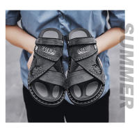 Sandalias de hombre Verano 2023 Nuevos zapatos casuales Moda al aire libre Conjunto de moda fresco Pie Zapatillas de doble propósito - details 1