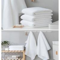 Toalla de baño de microfibra de gran tamaño, suave, alta absorción, secado rápido, deportes, viajes, sin decoloración, toalla de salón de belleza, negro - details 8