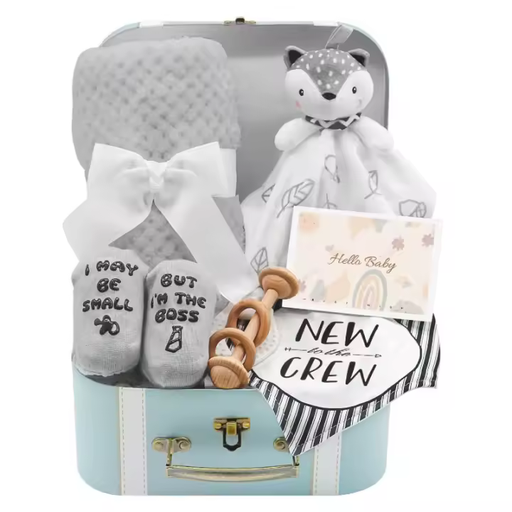 Bebés, regalo de cumpleaños, cesta bebe regalo (7 en 1) - 1