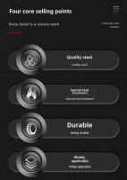 Ratchet de Acero Inoxidable Mini Palanca de Ratchet de 1/4" 3/8" 1/2" Manejo Reversible - details 4