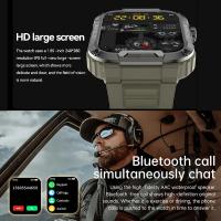 MK66 Smartwatch Reloj para hombre anticaída para exteriores Rastreador de ejercicios IP68 Impermeable Llamada Bluetooth Batería grande Reproducción de música Reloj inteligente deportivo - details 2