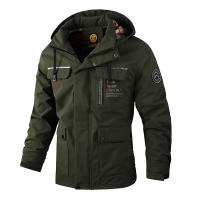 Chaqueta impermeable con capucha para hombre, abrigo informal a la moda, para exteriores, primavera y otoño - details 2