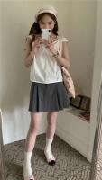 Blusa de verano para mujer, camisa de primavera, blusa para mujer, Blusas largas de gasa, informales, elegantes, Vintage, de manga larga, holgada de gran tamaño, blanca - details 24