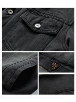 Chaqueta de lana forrada de lana de cordero para hombre, ropa de trabajo de algodón, invierno, camionero, mejor - details 3