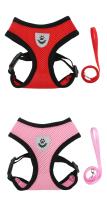 Arnés de malla para perros pequeños, tirantes para el pecho, transpirable, reflectante, antirotura, cuerda de plomo, ajustable - details 11