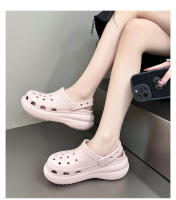 Zuecos de verano nuevos de 25 años para mujer, sandalias antideslizantes gruesas resistentes al desgaste informales para interiores y moda - details 17