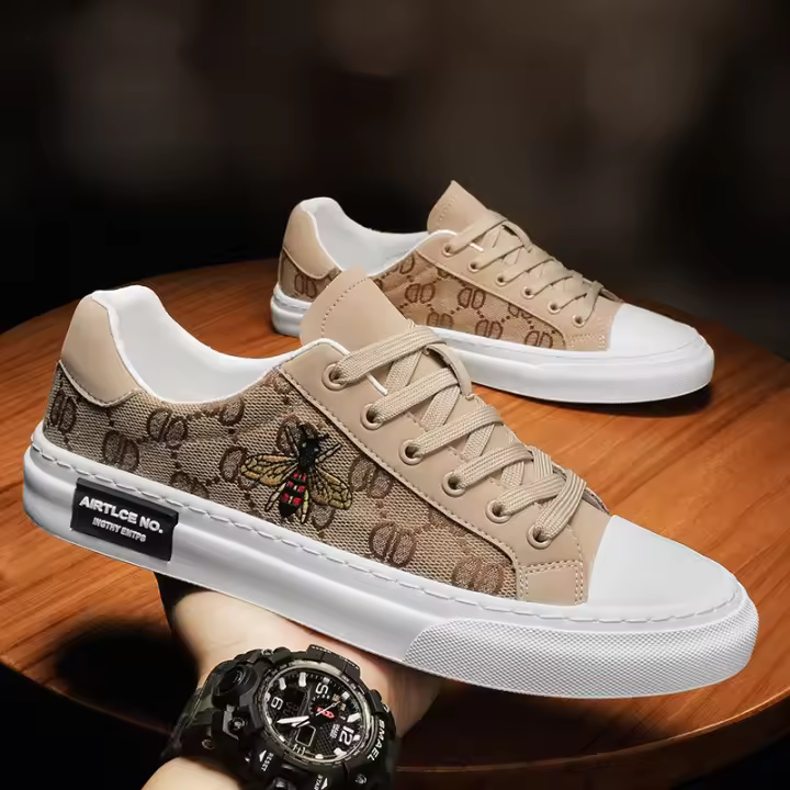 Zapatos deportivos de lona para hombre, calzado informal de tendencia de moda, con estilo - 1