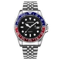 Reloj de Pulsera de Cuarzo de Fecha Sencilla de Marca Curden Banda de Acero Inoxidable - details 15