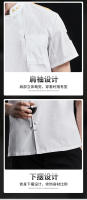 Uniforme de chef chino para hombre, ropa de cocina estilo chino, cubierta de tela para chef, overoles para catering - details 8