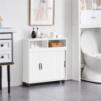 Mueble de Baño con Ruedas Armario de Suelo Estrecho con Puertas Correderas - details 8