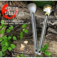 Tiartisan - Cuchara deportiva de titanio, mango largo, vajilla, villa portátil ultraligera para exteriores, equipo de camping - details 0