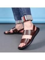 Sandalias Deportivas Zapatos de Verano Hombre Casual Sandalias Romanas Sandalias Paseo Ligeras Antideslizantes Sandalias Chanclas Cuero Sandalia Con Strappo De Pescador Sandalias Cuero - details 2