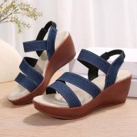 Sandalias de tacón de cuña de verano para mujer - details 3