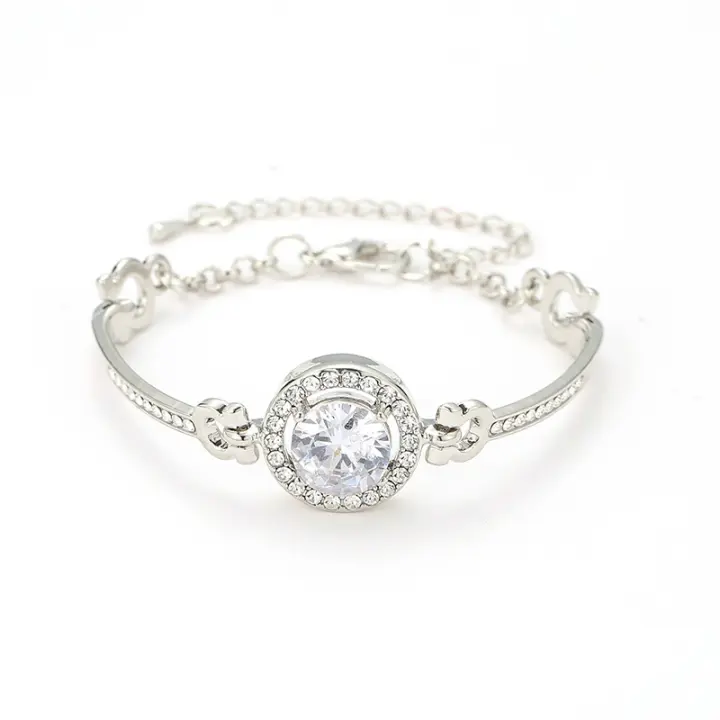 Ventas de moda Mujer 100 Pulsera Temperamento simple Pulsera de diamantes nobleImprescindible en la playa - 1
