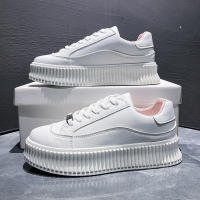 Con suelas gruesas y crecientes, zapatos blancos pequeños 2025 nuevo estilo Muffin zapatos casuales, zapatos de mujer. - details 1