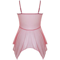 Camisón corto de encaje de seda para mujer, lencería Sexy sin mangas, picardías con cuello en V, ropa de dormir, vestido de noche, ropa interior - details 5
