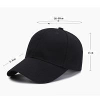 Gorra de béisbol de algodón con protección UV para hombre y mujer, gorro deportivo ajustable de verano, visera ancha, informal, color negro - details 0