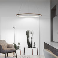 OCASAMI-Lámpara colgante de 220 V y 34 W, diseño de anillo, para sala de estar, lámpara de araña de tres colores - details 3