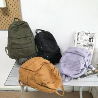 Mochila Mujer Lona, Estilo Retro, Gran Capacidad, Estudiante, Moda Coreana - details 46