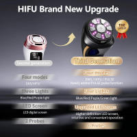 Mini Masajeador Facial y Corporal de Ultrasonidos Máquina de Limpieza Profunda 4 en 1 HIFU 3ª Generación EMS Calentamiento de Pulso Herramienta de Cuidado de la Piel Facial - details 1