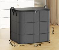 Engrosamiento de bolsas de almacenamiento doméstico de tejidos no tejidos con cremallera de gran capacidad para facilitar la Organización de bolsas de necesidades diarias de ropa de colcha - details 1