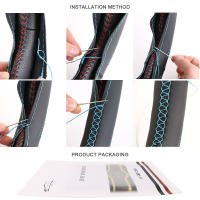 Protector Universal para volante de coche de 38cm, accesorios para coche, cubierta de cuero Napa para volante, salida de fábrica - details 6