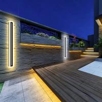 Lámpara LED de pared larga para exteriores, accesorio de iluminación resistente al agua IP65, adecuado para sala de estar, terraza, balcón, patio, villa - details 5