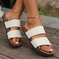 Nuevas Sandalias de Playa para Mujer 2025 Diseño Plano de Fondo Genial Tamaño Grande - details 3