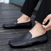 Mocasines Transpirables De Cuero Genuino, Mocasines Informales, Zapatos De Cuero Para Hombre, Calzado Plano Formal Italiano Para Conducir - details 13
